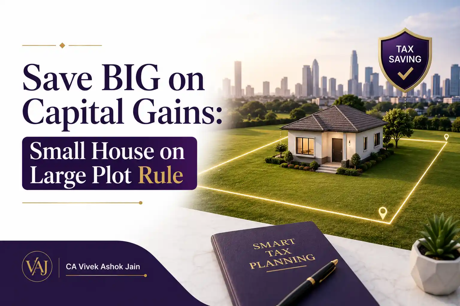 Save BIG on Capital Gains: Small House on Large Plot Rule