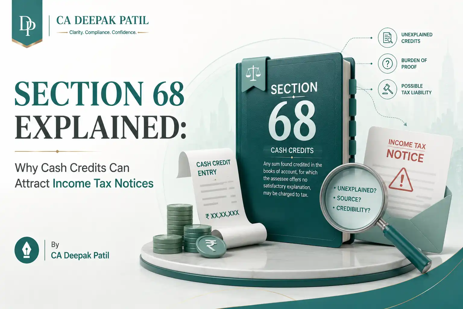 Section 68 Explained: Why Cash Credits Can Attract Income Tax Notices